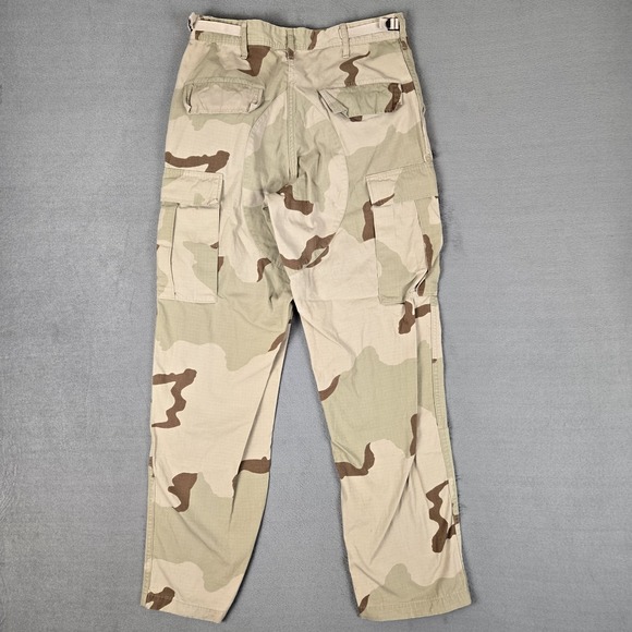 US Military Desert Camouflage Cargo Pants Mens Small Short Combat Trousers - Picture 2 of 10